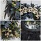 24 inch Halloween Wreath for Front Door, Large Artificial Skulls Maple Leaves Outdoor Wreath Decor, Scary Creepy Halloween Decorations for Front Door and Wall